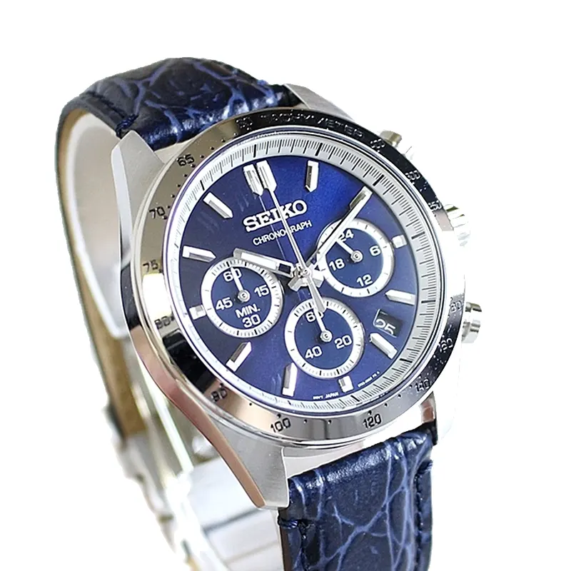 Seiko Spirit Chronograph Blue Dial Men’s Watch- SBTR019